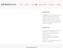 Tablet Screenshot of lasimpleco.com